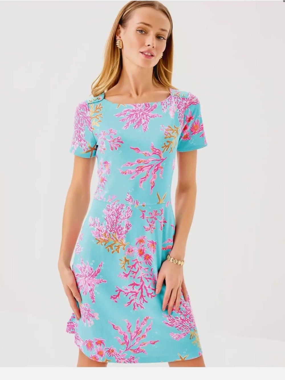 Lilly Pulitzer Bray Dress UPF 50+ in " Royal Blue" Size M